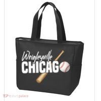 Wrigleyville Chicago Baseball American Tote Bag thumb 3
