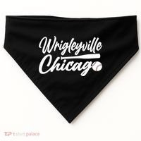 Wrigleyville Chicago Baseball American USA-Made Doggie Bandana thumb 0