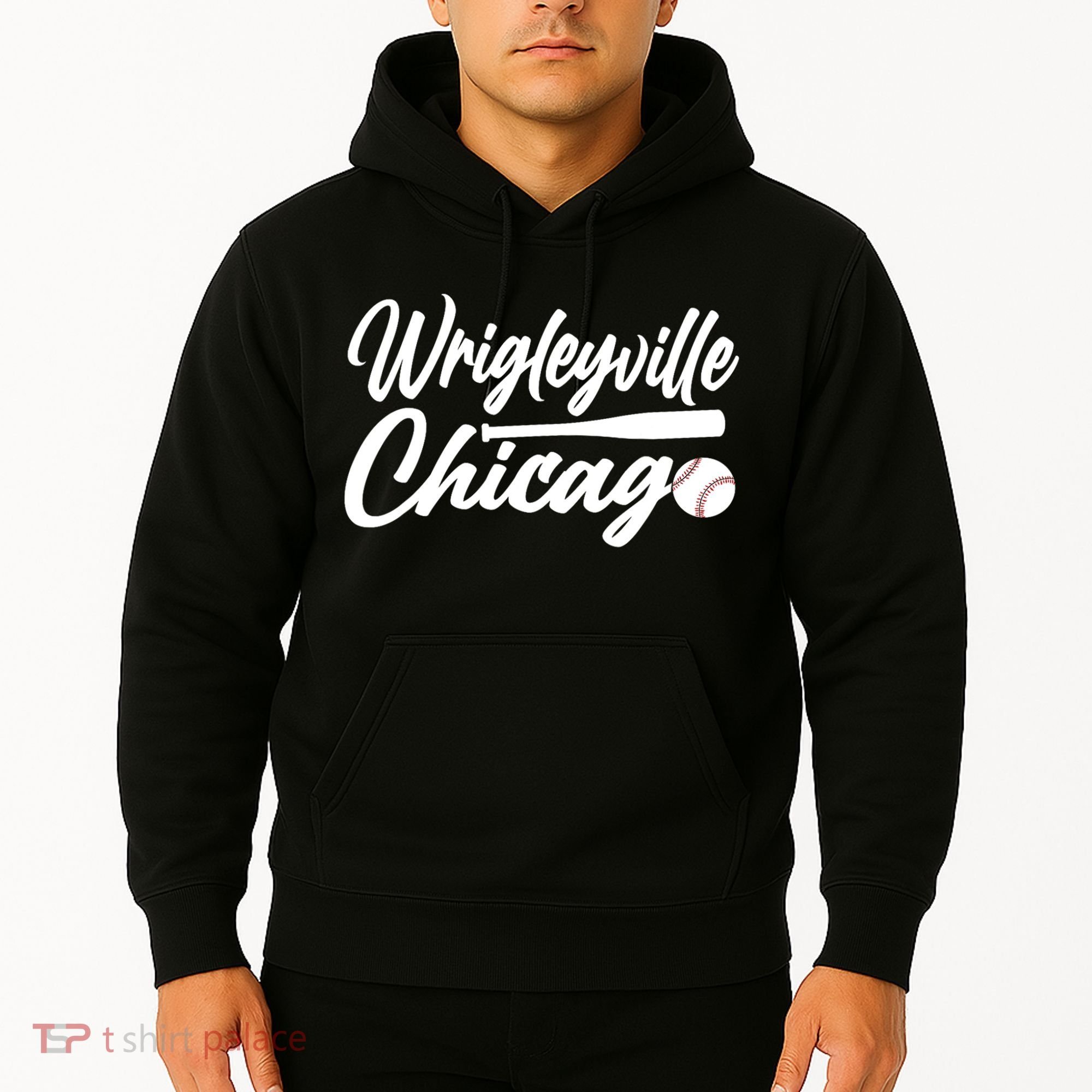 Wrigleyville Chicago Baseball American Hoodie