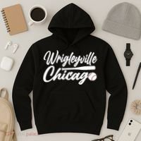 Wrigleyville Chicago Baseball American Hoodie thumb 3