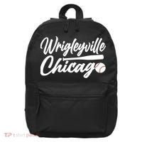 Wrigleyville Chicago Baseball American 16 in Basic Backpack thumb 0