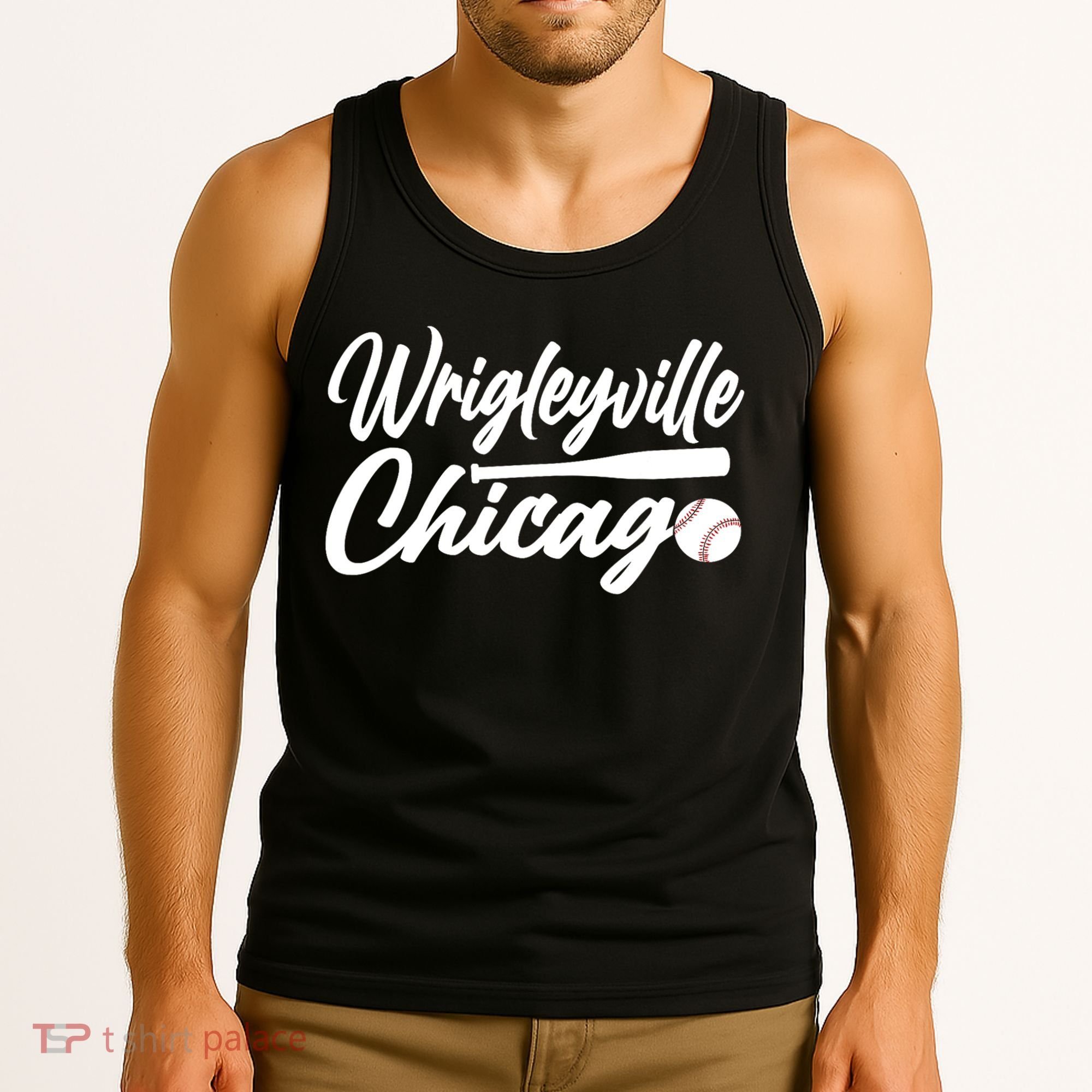 Wrigleyville Chicago Baseball American Tank Top