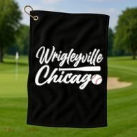 Wrigleyville Chicago Baseball American Golf Towel thumb 1