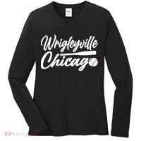 Wrigleyville Chicago Baseball American Women's Long Sleeve Shirt thumb 0