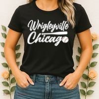 Wrigleyville Chicago Baseball American Women's T-Shirt thumb 2