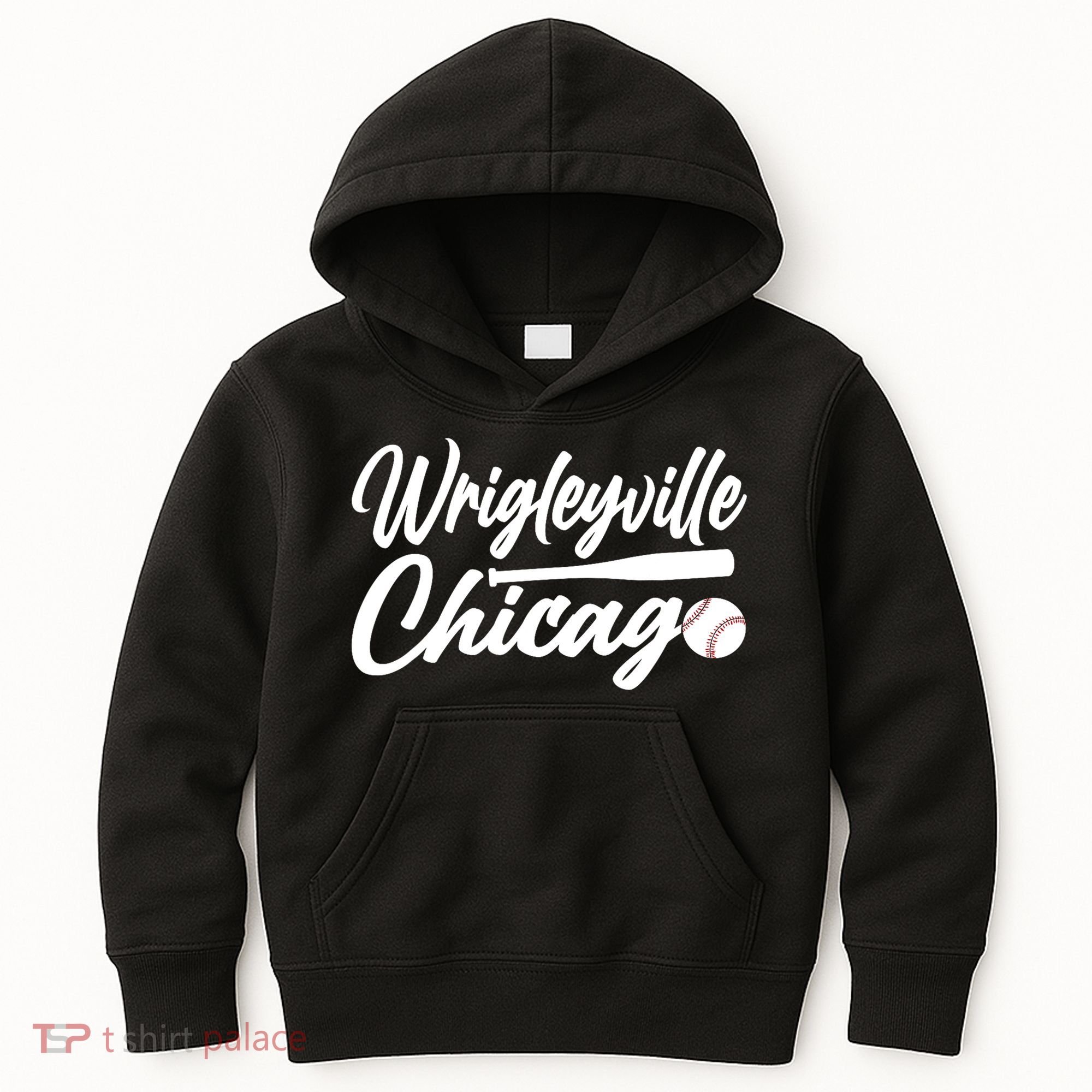 Wrigleyville Chicago Baseball American Kids Hoodie