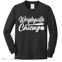 Wrigleyville Chicago Baseball American Kids Long Sleeve Shirt thumb 0
