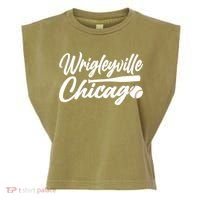 Wrigleyville Chicago Baseball American Garment-Dyed Women's Muscle Tee thumb 0