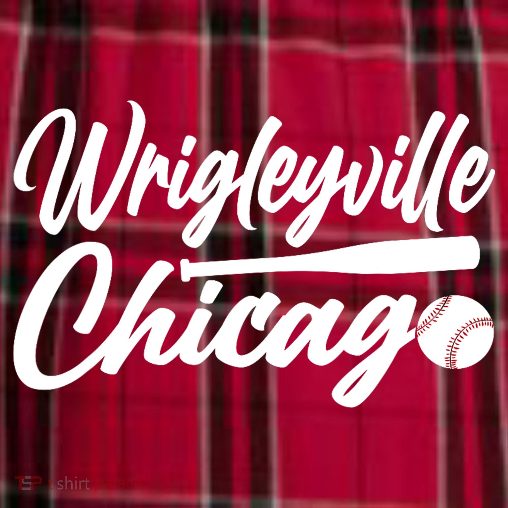 Wrigleyville Chicago Baseball American Men's Flannel Plaid Pajama Pants