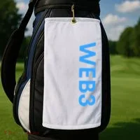 WEB3 Crypto Blockchain NFT Internet3.0 DeFi Metaverse Web3.0 Golf Towel thumb 2