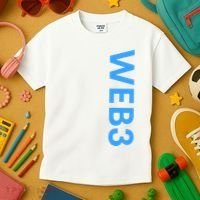 WEB3 Crypto Blockchain NFT Internet3.0 DeFi Metaverse Web3.0 Kids T-Shirt thumb 3