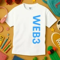 WEB3 Crypto Blockchain NFT Internet3.0 DeFi Metaverse Web3.0 Kids T-Shirt thumb 3