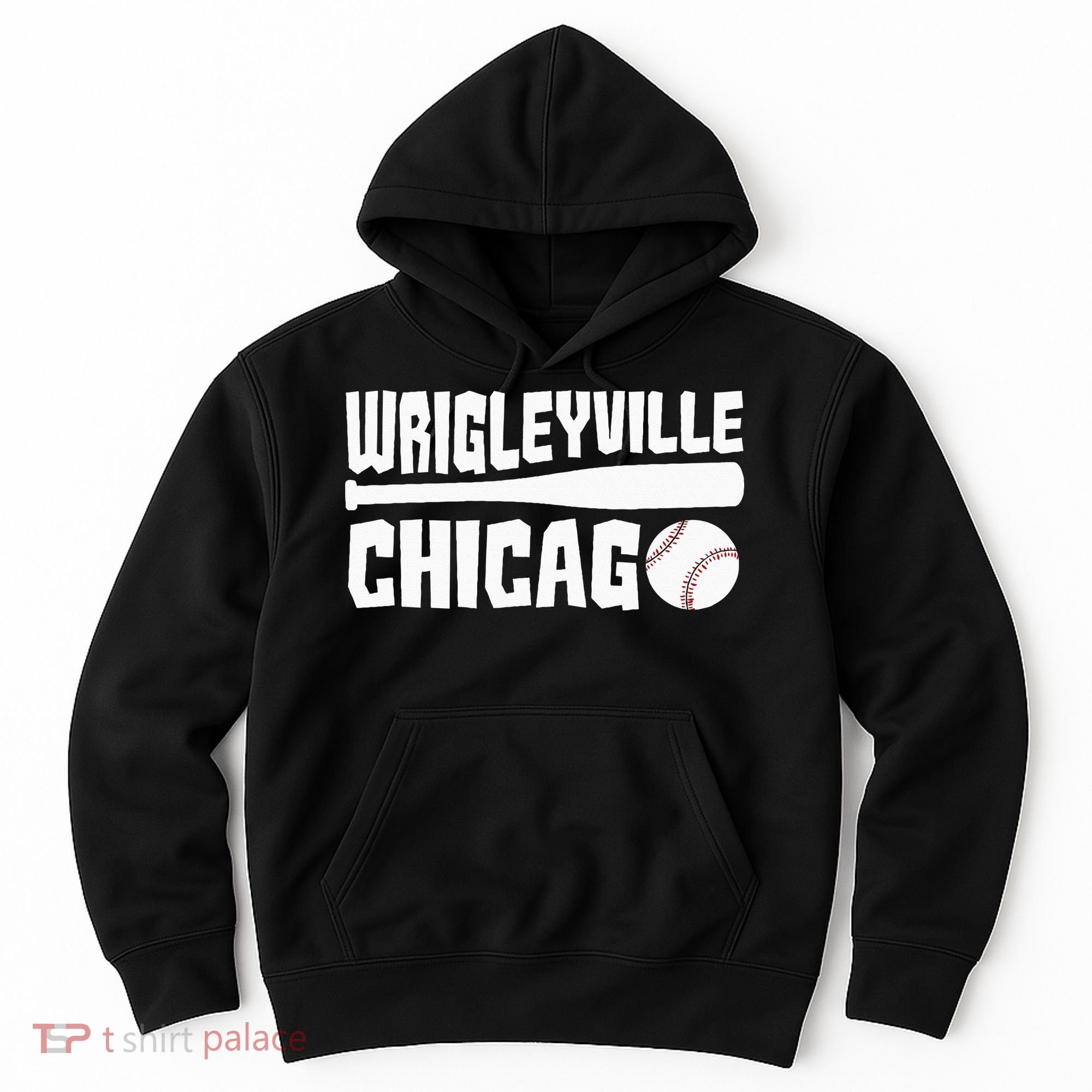 Wrigleyville Chicago Baseball American  Hoodie