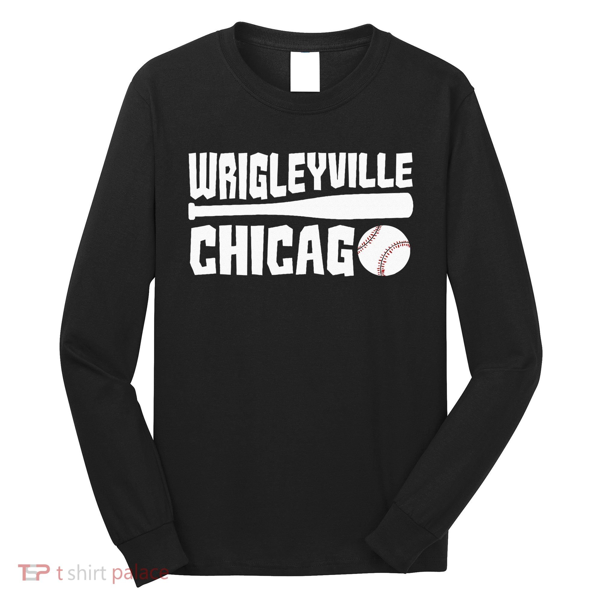 Wrigleyville Chicago Baseball American  Long Sleeve Shirt