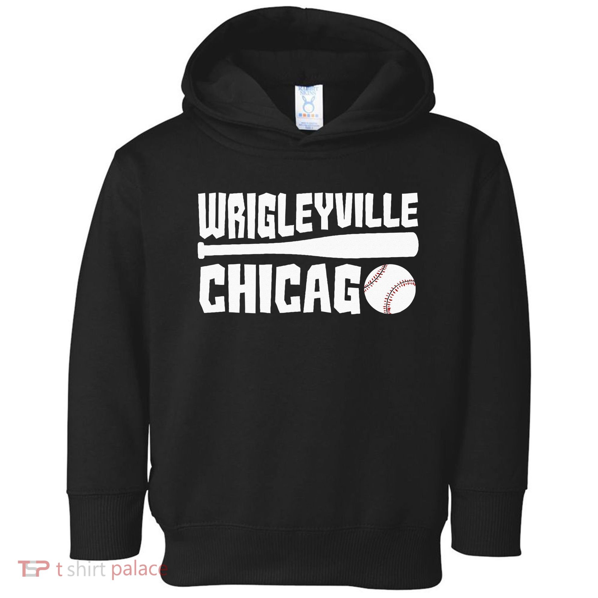 Wrigleyville Chicago Baseball American  Toddler Hoodie