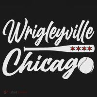 Wrigleyville Chicago Baseball American Ornament thumb 1