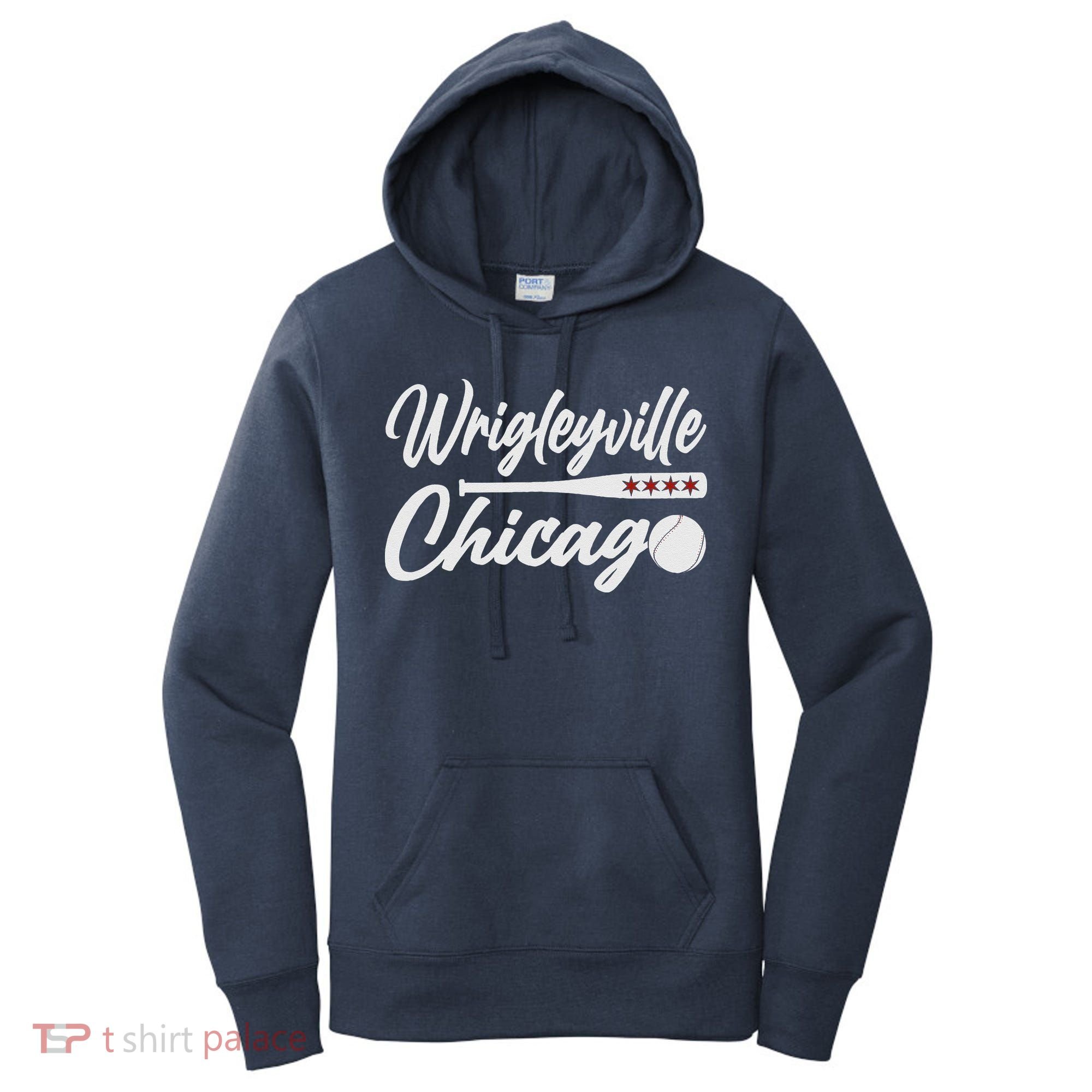 Wrigleyville Chicago Baseball American Women's Hoodie