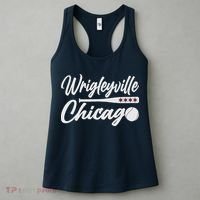 Wrigleyville Chicago Baseball American Women's Tank Top thumb 3