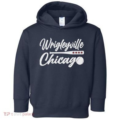 Wrigleyville Chicago Baseball American Toddler Hoodie