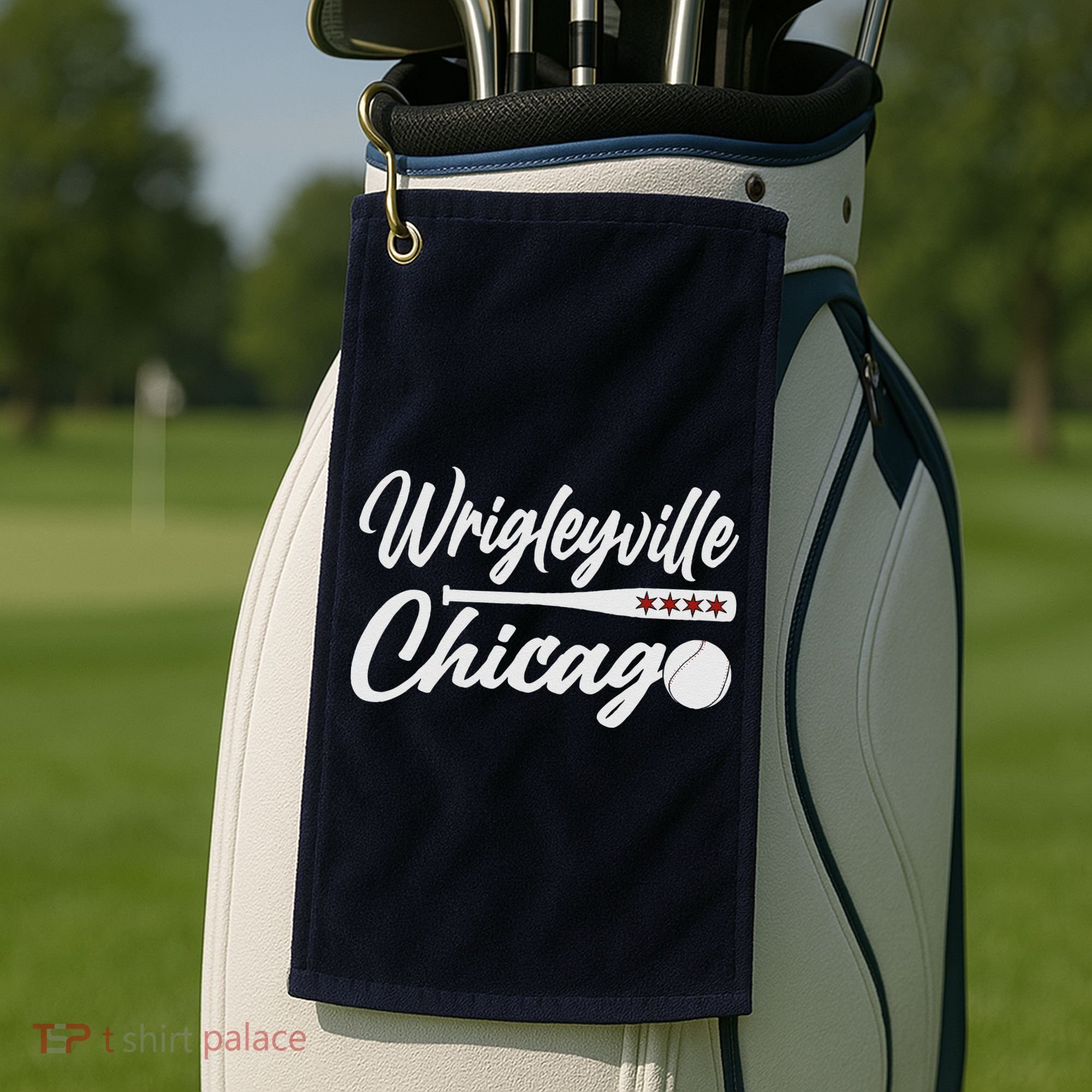 Wrigleyville Chicago Baseball American Golf Towel