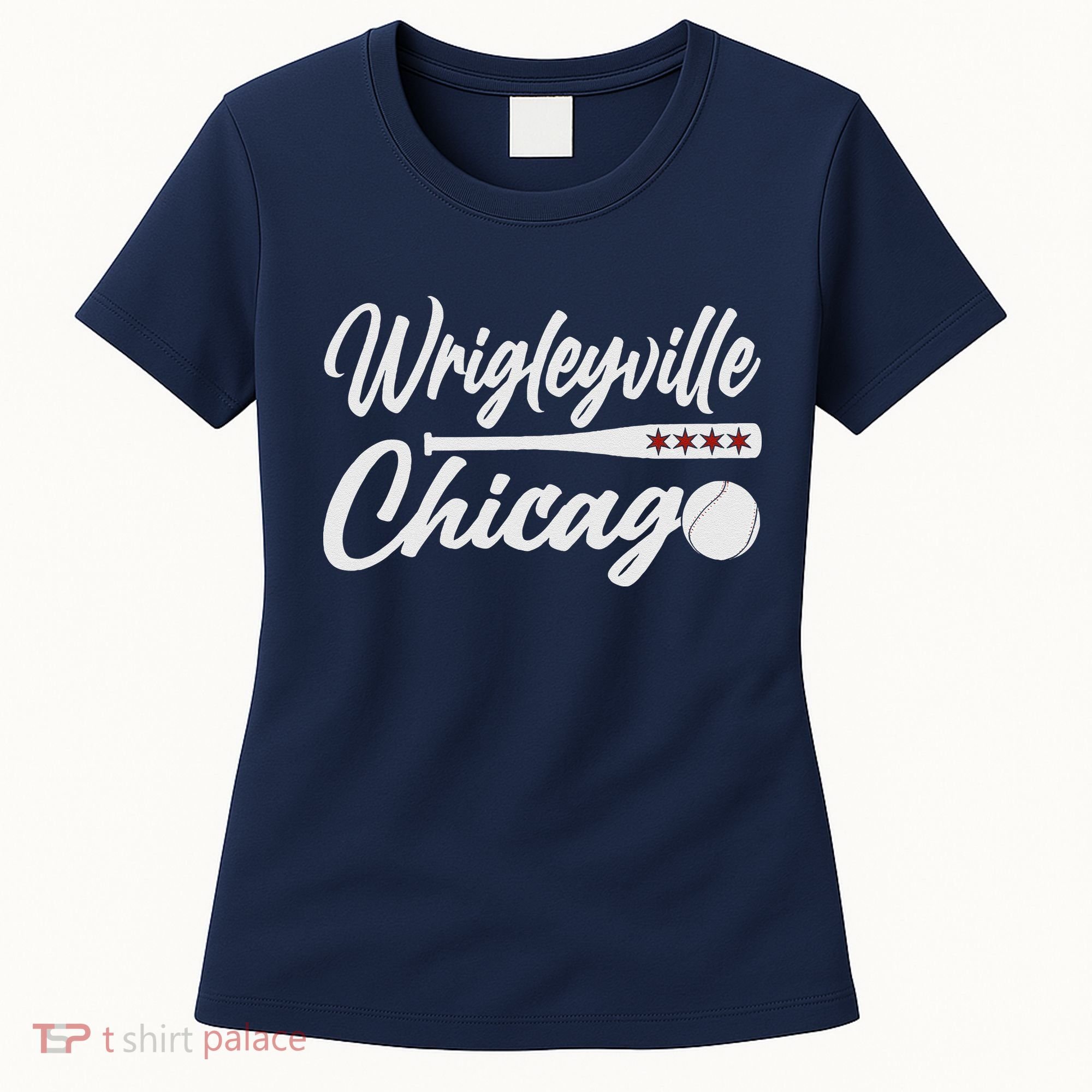 Wrigleyville Chicago Baseball American Women's T-Shirt