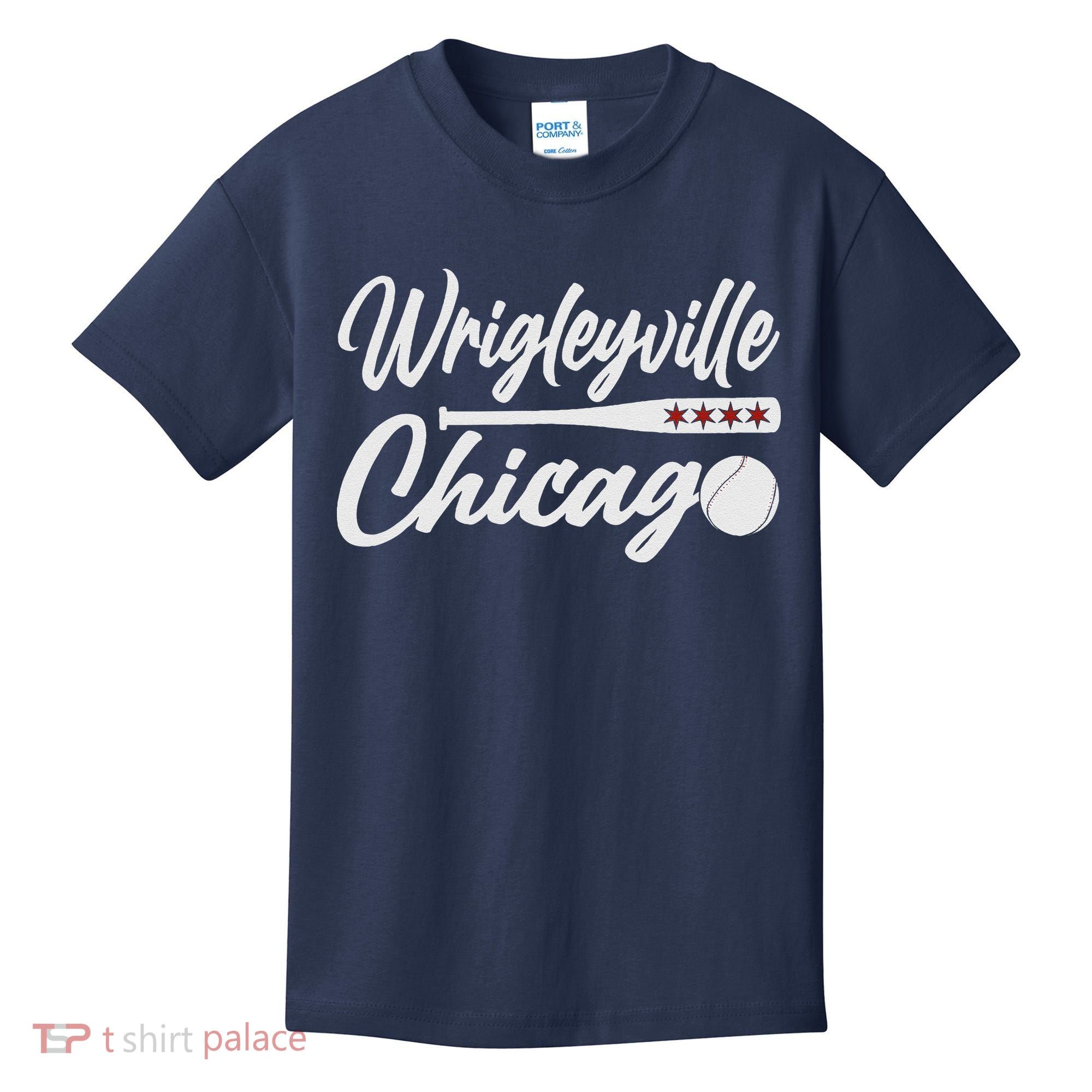 Wrigleyville Chicago Baseball American Kids T-Shirt