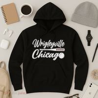 Wrigleyville Chicago Baseball American Hoodie thumb 3