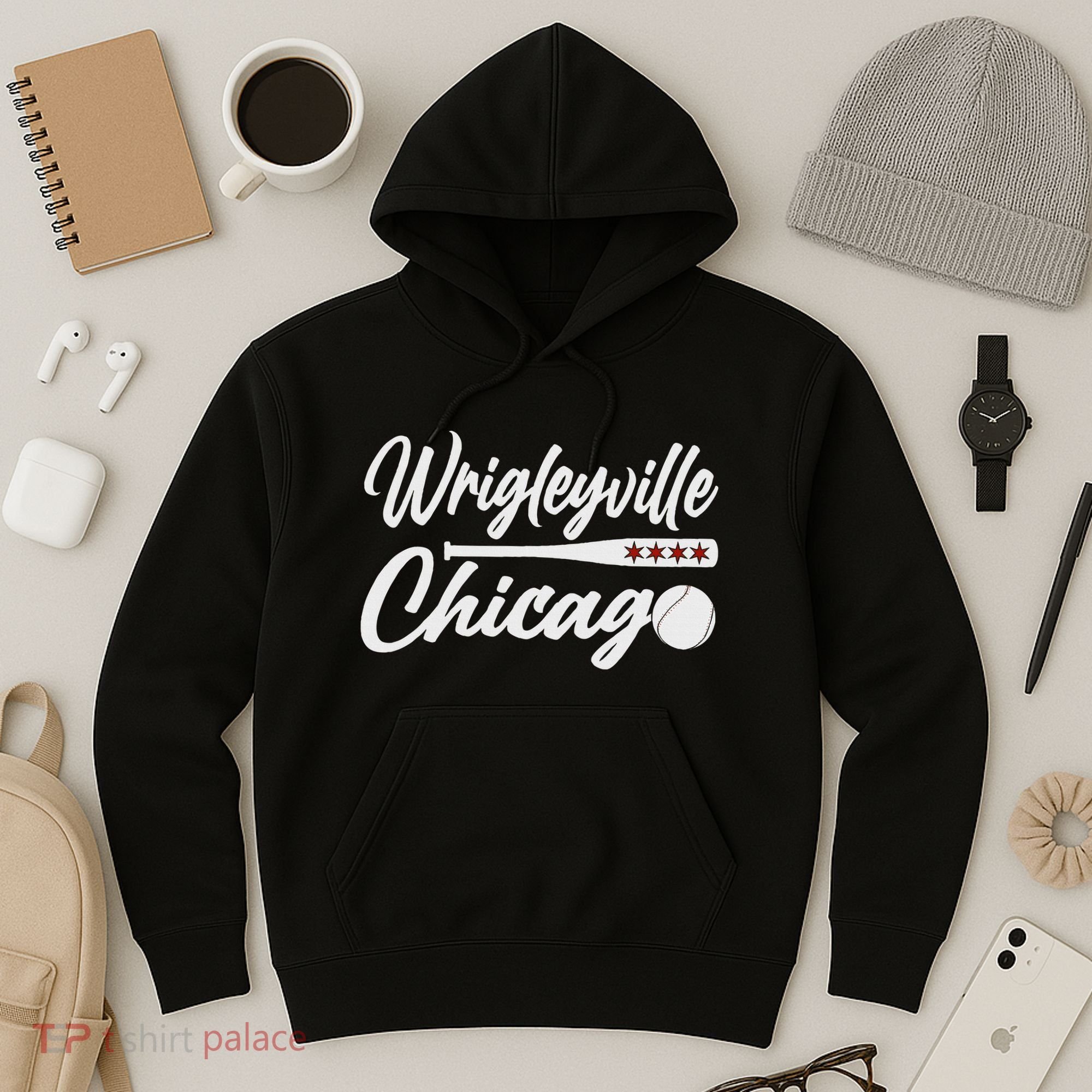 Wrigleyville Chicago Baseball American Hoodie