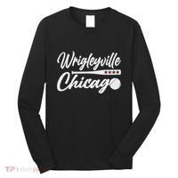 Wrigleyville Chicago Baseball American Long Sleeve Shirt thumb 0