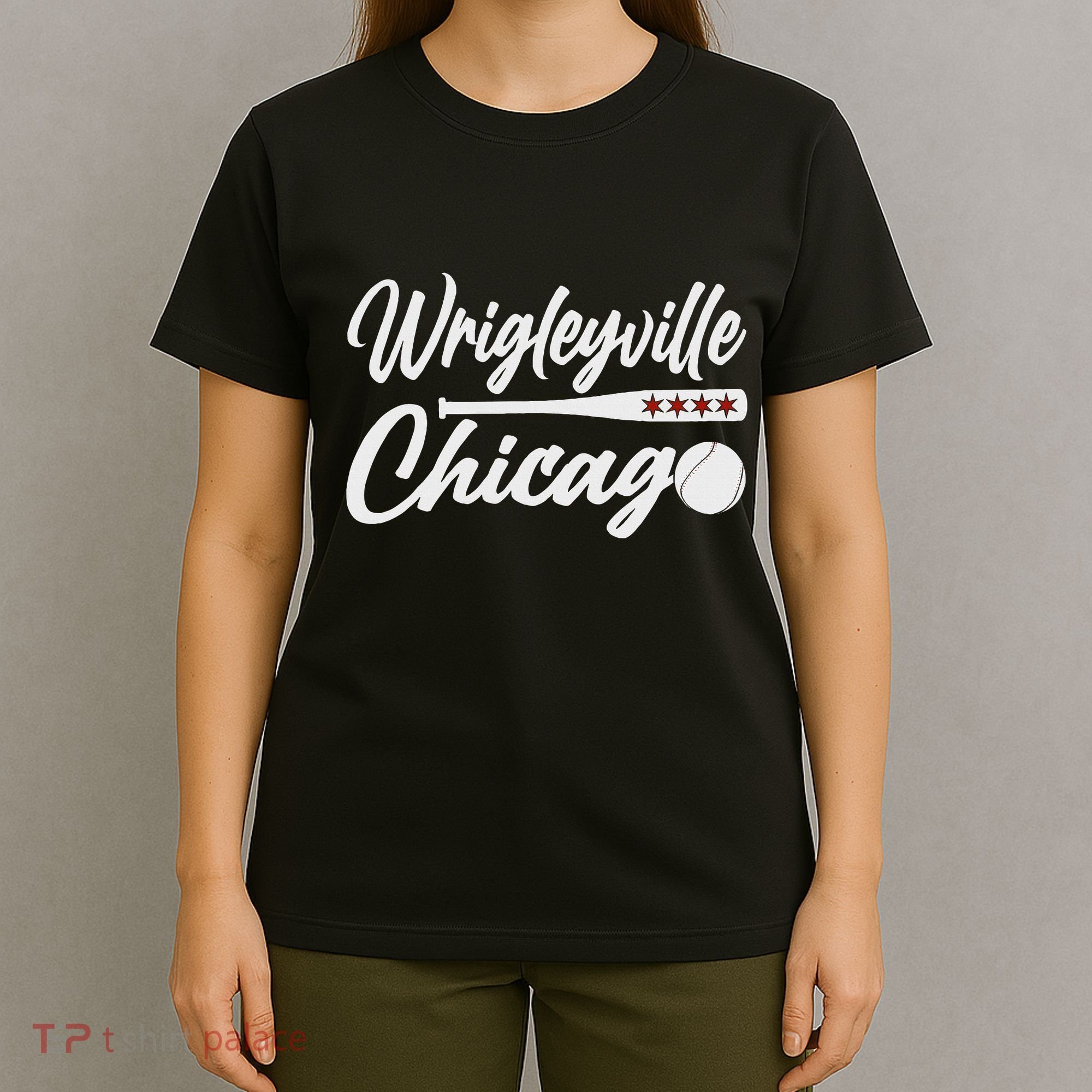Wrigleyville Chicago Baseball American T-Shirt