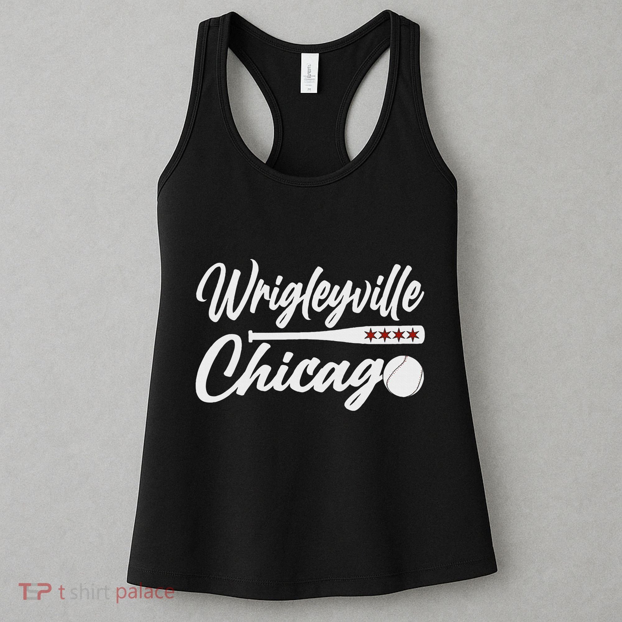Wrigleyville Chicago Baseball American Women's Tank Top