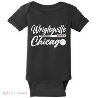 Wrigleyville Chicago Baseball American Baby Bodysuit thumb 0
