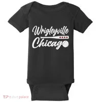 Wrigleyville Chicago Baseball American Baby Bodysuit thumb 0