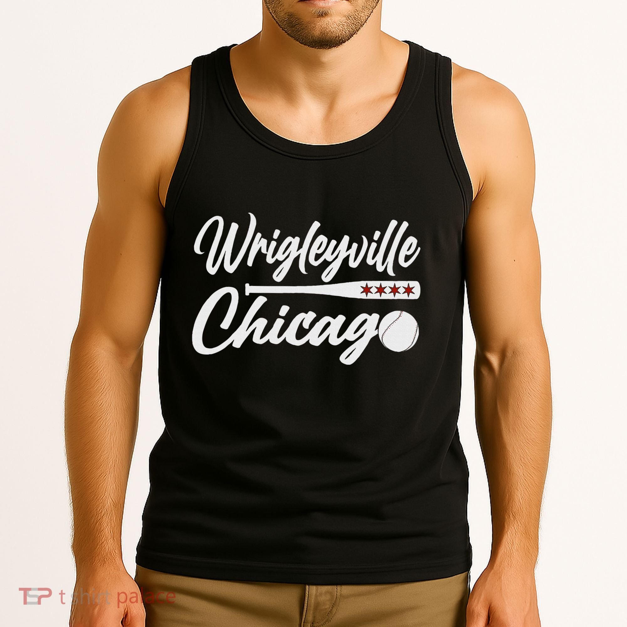 Wrigleyville Chicago Baseball American Tank Top
