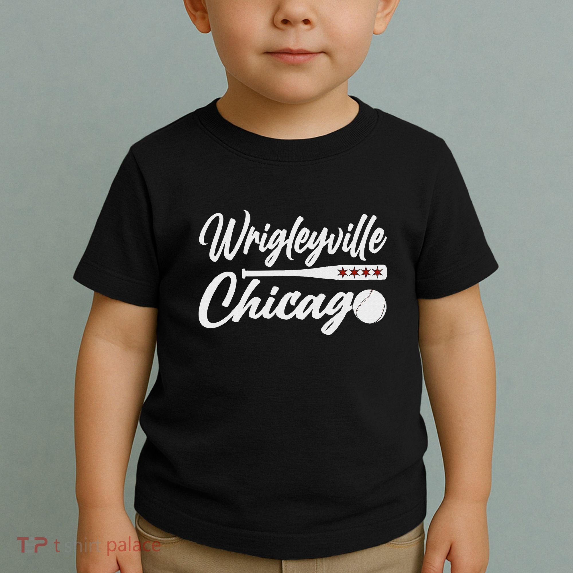 Wrigleyville Chicago Baseball American Toddler T-Shirt