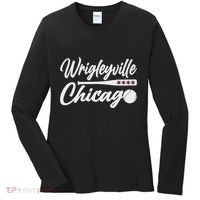 Wrigleyville Chicago Baseball American Women's Long Sleeve Shirt thumb 0