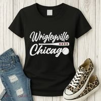 Wrigleyville Chicago Baseball American Women's T-Shirt thumb 3