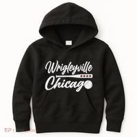 Wrigleyville Chicago Baseball American Kids Hoodie thumb 0