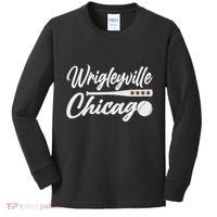 Wrigleyville Chicago Baseball American Kids Long Sleeve Shirt thumb 0