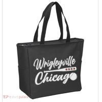 Wrigleyville Chicago Baseball American Tote Bag thumb 2