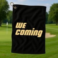 We Coming Buffaloes Football Golf Towel thumb 1