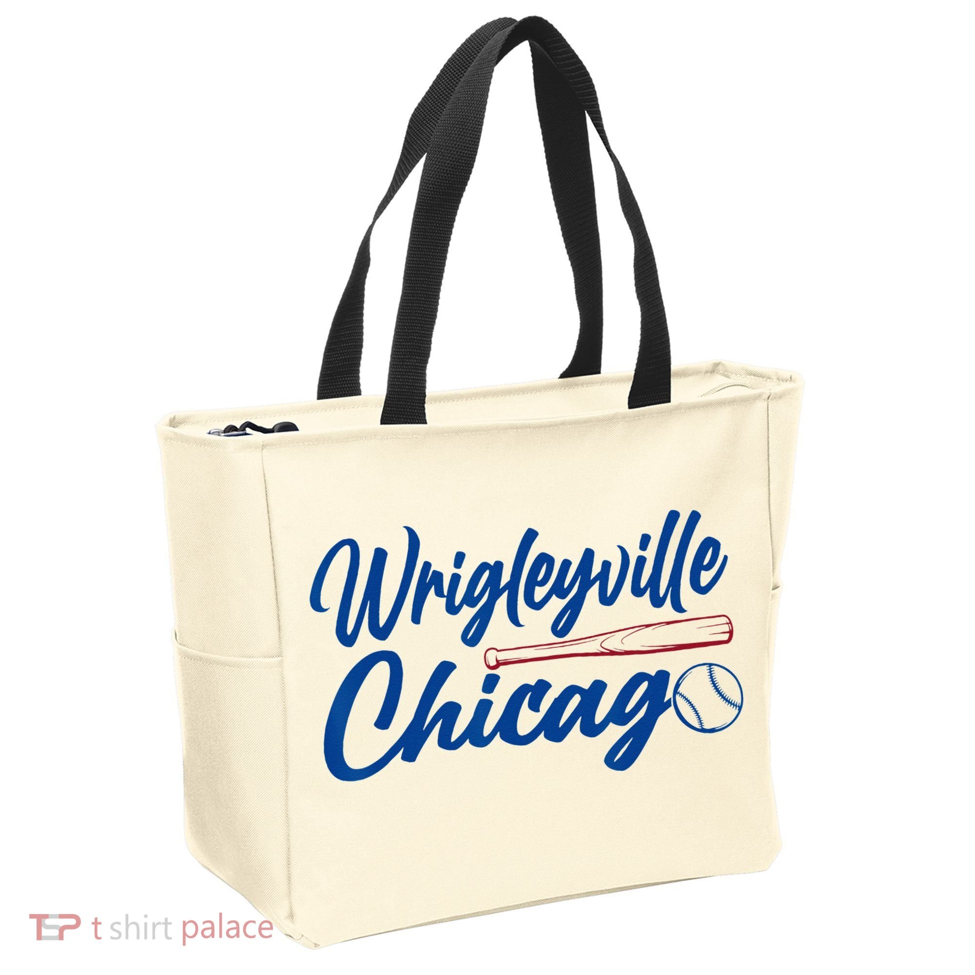 Wrigleyville Chicago Baseball American Tote Bag