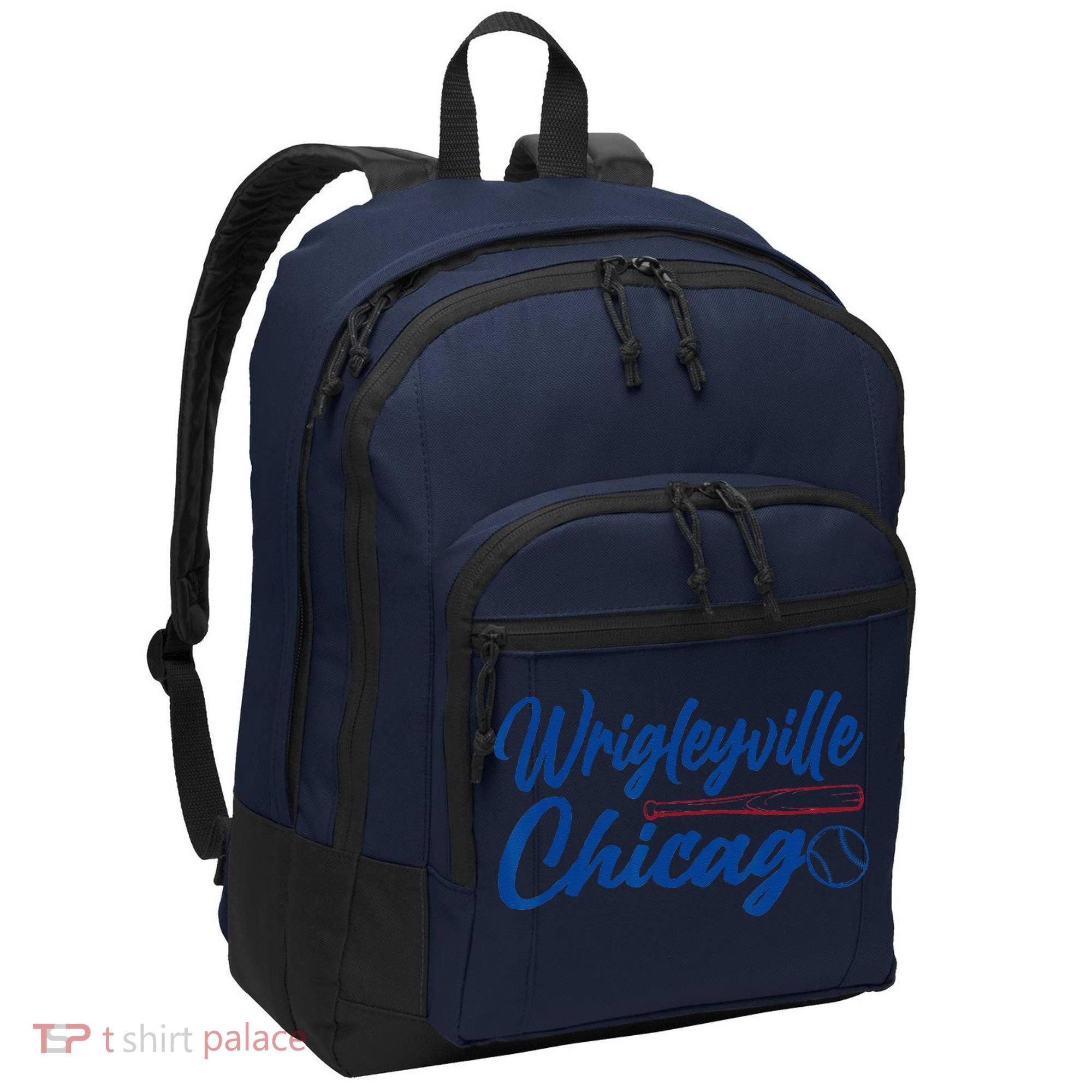 Wrigleyville Chicago Baseball American Port Authority Basic Backpack