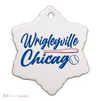 Wrigleyville Chicago Baseball American Ceramic Ornament thumb 0