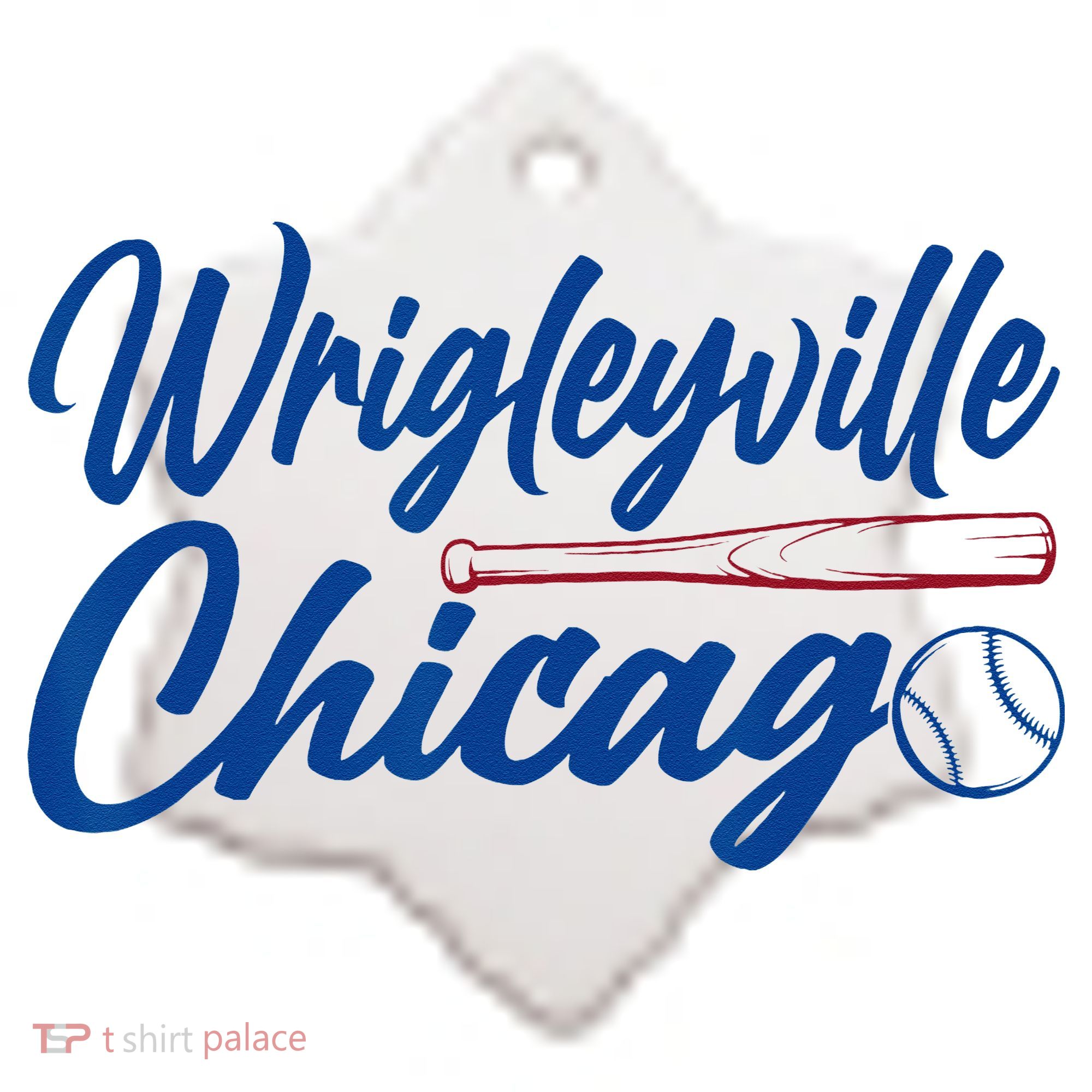 Wrigleyville Chicago Baseball American Ceramic Ornament