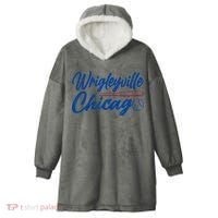 Wrigleyville Chicago Baseball American Hooded Wearable Blanket thumb 0