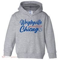 Wrigleyville Chicago Baseball American Toddler Hoodie thumb 0