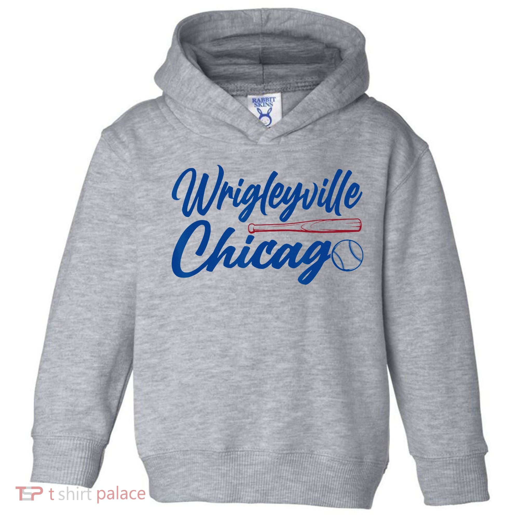 Wrigleyville Chicago Baseball American Toddler Hoodie