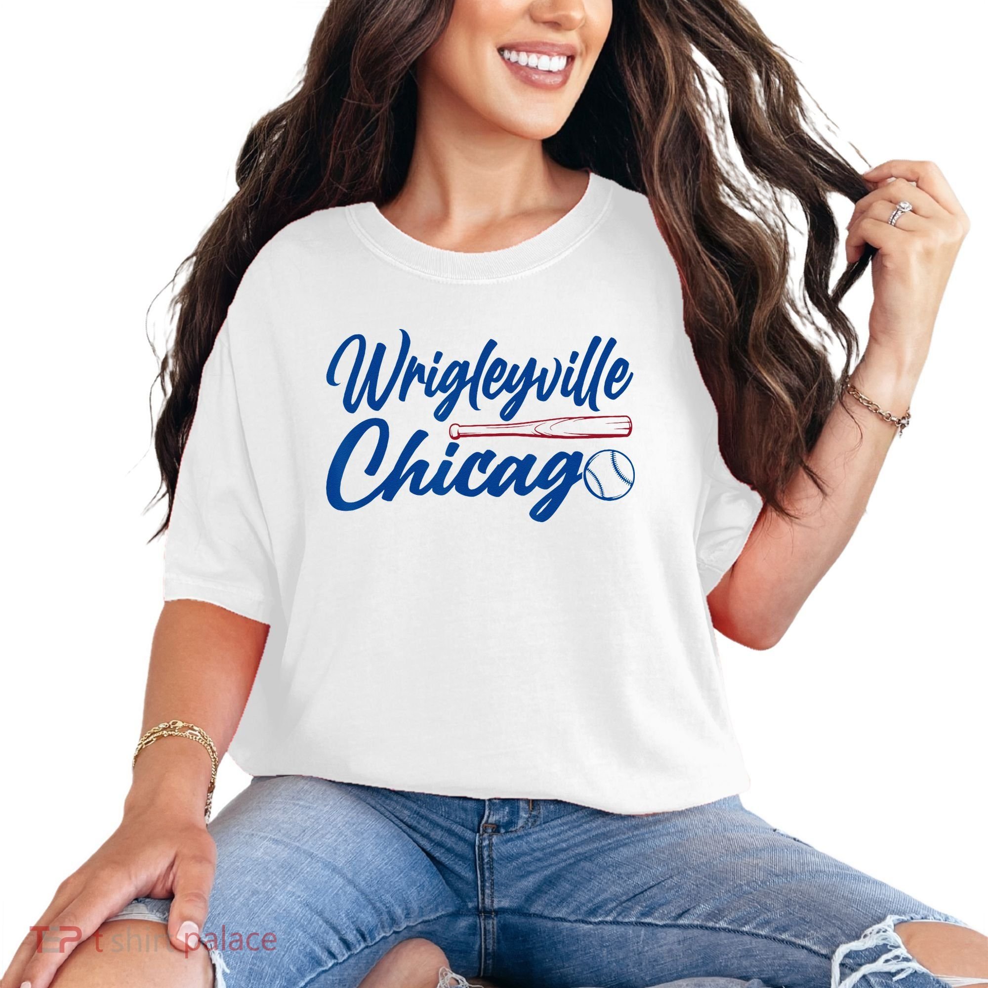 Wrigleyville Chicago Baseball American Comfort Colors T-Shirt