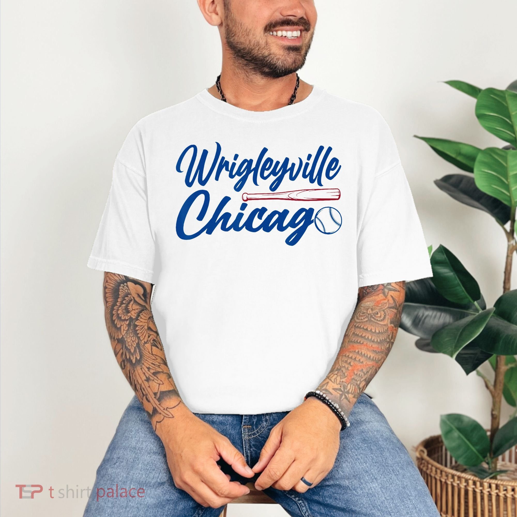 Wrigleyville Chicago Baseball American Comfort Colors T-Shirt